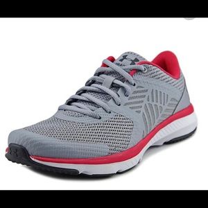 Under Armour Micro G Press TR Women's Training Shoes. Size 9. Gray and pink.